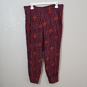 Urban Outfitters/Ecote Colorful Patterned Lounge Jogger Pants Womens Medium